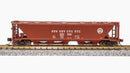 BLI 7250 H32 Covered Hopper, PRR, Freight Car Red with White Circle Keystone, 2-pack A, N Scale