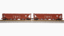 BLI 7251 H32 Covered Hopper, PRR, Freight Car Red with White Circle Keystone, 2-pack B, N Scale