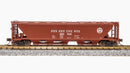 BLI 7251 H32 Covered Hopper, PRR, Freight Car Red with White Circle Keystone, 2-pack B, N Scale
