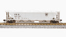 BLI 7254 H32 Covered Hopper, PRR, Gray with â€œPRRâ€ and Black Keystone, 2-pack, N Scale