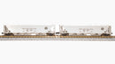 BLI 7255 H32 Covered Hopper, PRR, Gray with "PENNSYLVANIA" and Black Circle Keystone, 2-pack, N Scale