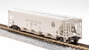 BLI 7255 H32 Covered Hopper, PRR, Gray with "PENNSYLVANIA" and Black Circle Keystone, 2-pack, N Scale