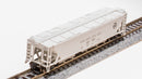 BLI 7255 H32 Covered Hopper, PRR, Gray with "PENNSYLVANIA" and Black Circle Keystone, 2-pack, N Scale