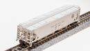 BLI 7255 H32 Covered Hopper, PRR, Gray with "PENNSYLVANIA" and Black Circle Keystone, 2-pack, N Scale