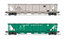 BLI 7257 H32 Covered Hopper, Penn Central, Variety 2-pack, N Scale