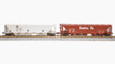 BLI 7258 H32 Covered Hopper, ATSF, Variety 2-pack, N Scale (Fantasy Paint Scheme)