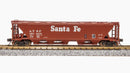 BLI 7258 H32 Covered Hopper, ATSF, Variety 2-pack, N Scale (Fantasy Paint Scheme)