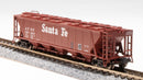BLI 7258 H32 Covered Hopper, ATSF, Variety 2-pack, N Scale (Fantasy Paint Scheme)