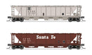 BLI 7258 H32 Covered Hopper, ATSF, Variety 2-pack, N Scale (Fantasy Paint Scheme)