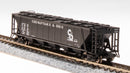 BLI 7259 H32 Covered Hopper, C&O, Variety 2-pack, N Scale (Fantasy Paint Scheme)