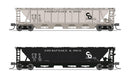 BLI 7259 H32 Covered Hopper, C&O, Variety 2-pack, N Scale (Fantasy Paint Scheme)