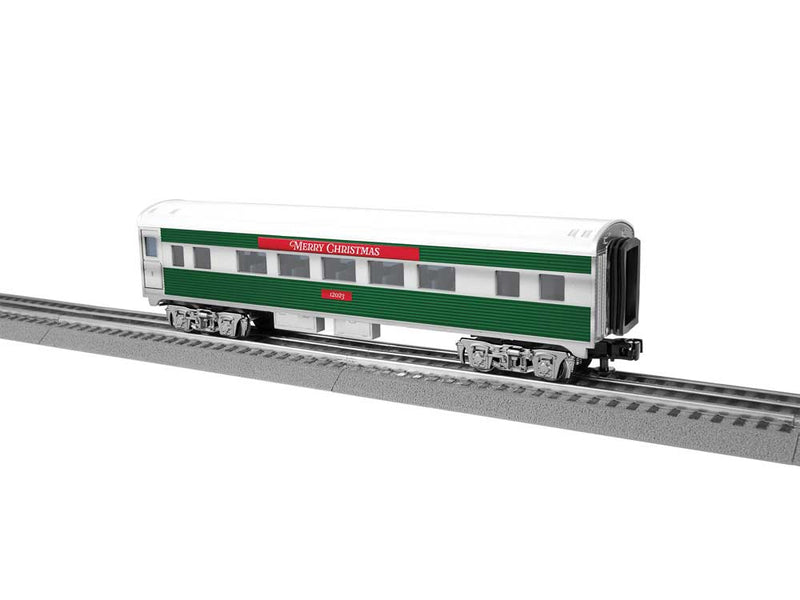 PREORDER Lionel 2-427880 O 13" Streamlined Coach - Lighted - Ready to Run - 3-Rail -- Christmas