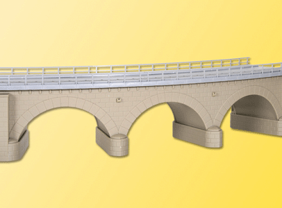 Kibri HO 39722 Curved Stone Arch Bridge with Ice-Breaker Columns, Single Track 45 Degrees 12-13/16 x 3-13/64 x 2-5/8"