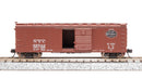 BLI 7270 NYC 40' Steel Boxcar, Variety Set A, 1930's 4-pack, (NYC, MC, P&E, B&A), N Scale