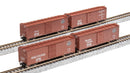 BLI 7270 NYC 40' Steel Boxcar, Variety Set A, 1930's 4-pack, (NYC, MC, P&E, B&A), N Scale