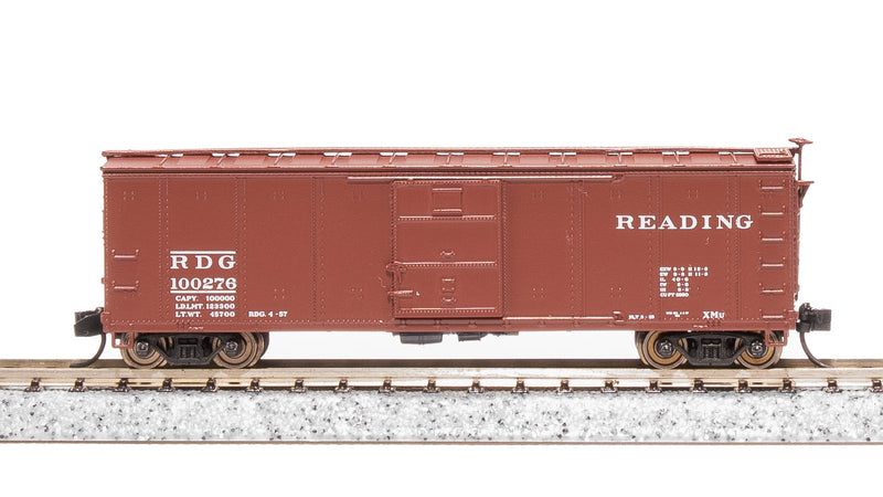 BLI 7272 NYC 40' Steel Boxcar, Variety Set C, 1950's 4-pack, (NYC, RDG, DLW, NB), N Scale