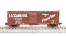 BLI 7272 NYC 40' Steel Boxcar, Variety Set C, 1950's 4-pack, (NYC, RDG, DLW, NB), N Scale