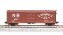 BLI 7272 NYC 40' Steel Boxcar, Variety Set C, 1950's 4-pack, (NYC, RDG, DLW, NB), N Scale