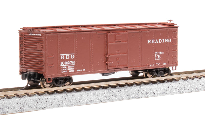 BLI 7272 NYC 40' Steel Boxcar, Variety Set C, 1950's 4-pack, (NYC, RDG, DLW, NB), N Scale