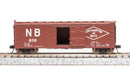 BLI 7272 NYC 40' Steel Boxcar, Variety Set C, 1950's 4-pack, (NYC, RDG, DLW, NB), N Scale
