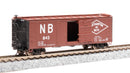 BLI 7273 NYC 40' Steel Boxcar, Variety Set D, 1950's 4-pack, (NYC, RDG, DLW, NB), N Scale