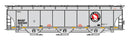 Intermountain Railway Company 472144 Trinity 5161 Cubic Foot Covered Hopper - Ready to Run -- BNSF Railway (Great Northern Legacy Scheme, gray, Rocky Logo)
