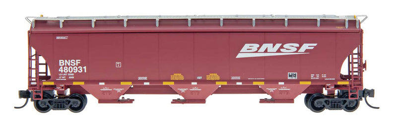 Intermountain Railway Company 472107	Trinity 5161 Cubic Foot Covered Hopper - Ready to Run -- BNSF Railway (Boxcar Red, Wedge Logo), HO