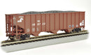 Bachmann Trains HO 18720 Bethlehem Steel 3-Bay 100-Ton Open Hopper, Silver Series, Conrail