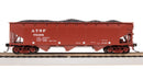 BLI 7370 AAR 70-ton Triple Hopper, ATSF, 4-PACK, HO
