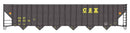 Walthers Mainline HO 910-56340 73' Greenville 7,000 Cubic Foot Wood Chip Hopper, CSX