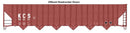Walthers Mainline HO 910-56349 73' Greenville 7,000 Cubic Foot Wood Chip Hopper, Kansas City Southern