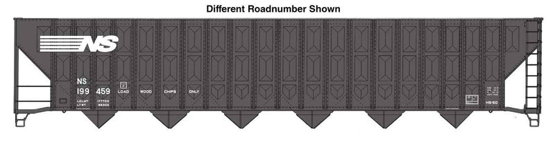 PREORDER Walthers Mainline HO 910-56361 73' Greenville 7,000 Cubic Foot Wood Chip Hopper, Norfolk Southern