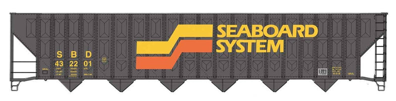 PREORDER Walthers Mainline HO 910-56362 73' Greenville 7,000 Cubic Foot Wood Chip Hopper, Seaboard System