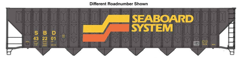 PREORDER Walthers Mainline HO 910-56363 73' Greenville 7,000 Cubic Foot Wood Chip Hopper, Seaboard System