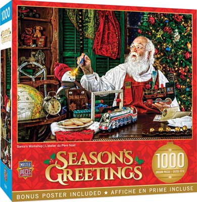 Train Enthusiast Vendors 722444 Santa's Workshop Jigsaw Puzzle (1000 Pieces)