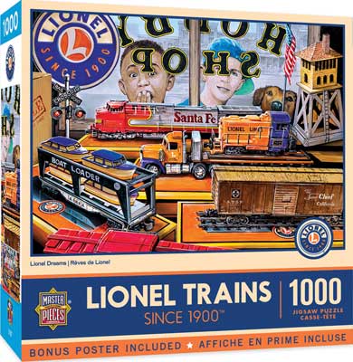 Train Enthusiast Vendors 722774 Lionel Dreams Puzzle (1000 Pieces)
