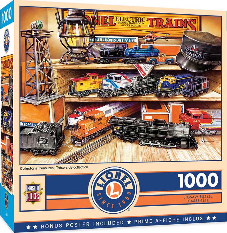 Train Enthusiast Vendors 721914 Lionel Puzzle, Collector's Treasures (1000 Pieces)
