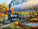 Train Enthusiast Vendors 40645 Jigsaw Puzzle, Logging Camp Run (300 Pieces)