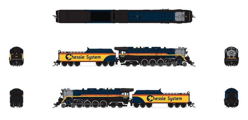 BLI 7406 Reading T1 4-8-4, Chessie Steam Special