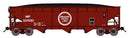 Bluford Shops N 74094 Offset Side 70-Ton 3-Bay Hopper, Missouri Pacific