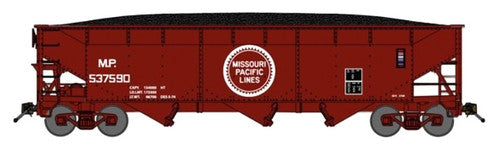 Bluford Shops N 74094 Offset Side 70-Ton 3-Bay Hopper, Missouri Pacific