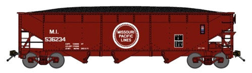 Bluford Shops N 74097 Offset Side 70-Ton 3-Bay Hopper, Missouri Pacific (Missouri-Illinois)