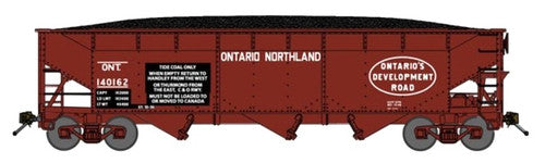 Bluford Shops N 74117 Offset Side 70-Ton 3-Bay Hopper, Ontario Northland (C&O Service)