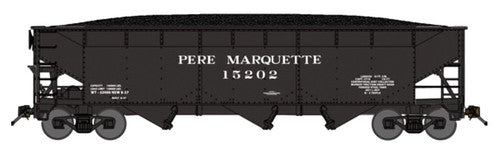 Bluford Shops N 74134 Offset Side 70-Ton 3-Bay Hopper, Pere Marquette