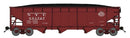 Bluford Shops N 74194 Offset Side 70-Ton 3-Bay Hopper, New York Central