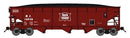 Bluford Shops N 74200 Offset Side 70-Ton 3-Bay Hopper, Rock Island