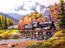 Train Enthusiast Vendors 40626 Grand Canyon Express Jigsaw Puzzle, 1000 Pieces