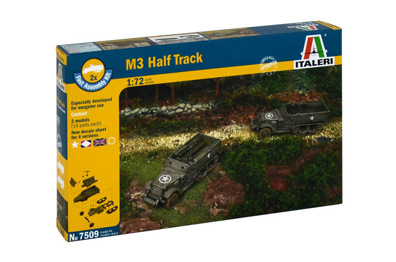 Italeri 7509 - SCALE 1 : 72 M3 HALF TRACK - FAST ASSEMBLY