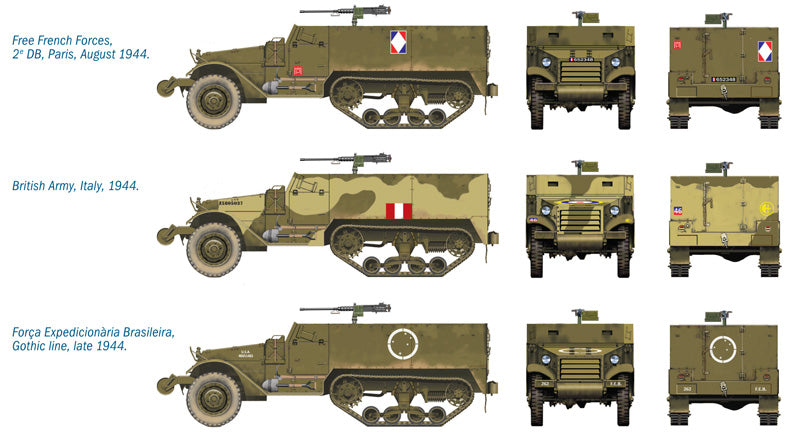 Italeri 7509 - SCALE 1 : 72 M3 HALF TRACK - FAST ASSEMBLY