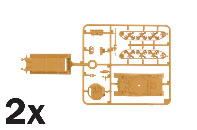 Italeri 7511 - SCALE 1 : 72 M4A2 SHERMAN III - FAST ASSEMBLY